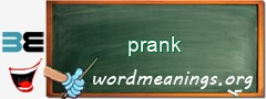 WordMeaning blackboard for prank